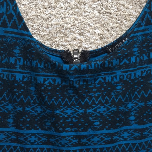 Express Aztec Peplum Top - Picture 2 of 5